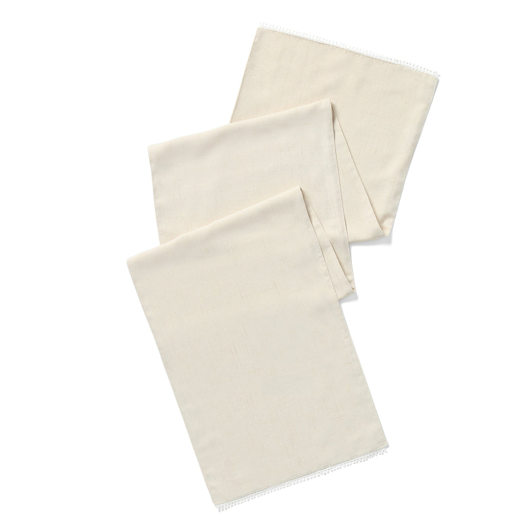 French Perle Natural 70x14 Table Runner
