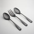 Rhiannon Black Satin 3-Piece Hostess Set