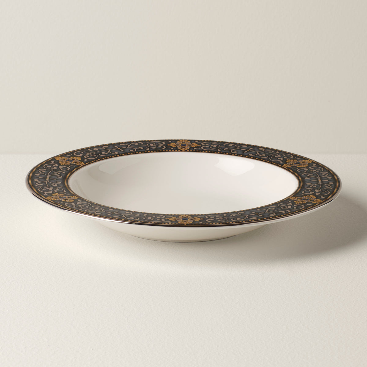 Vintage Jewel Rimmed Bowl