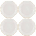 French Perle White 4-Piece Dessert Set