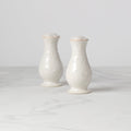 French Perle White Salt & Pepper Shaker Set