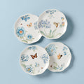 Butterfly Meadow Blue Dessert Plates, Set of 4