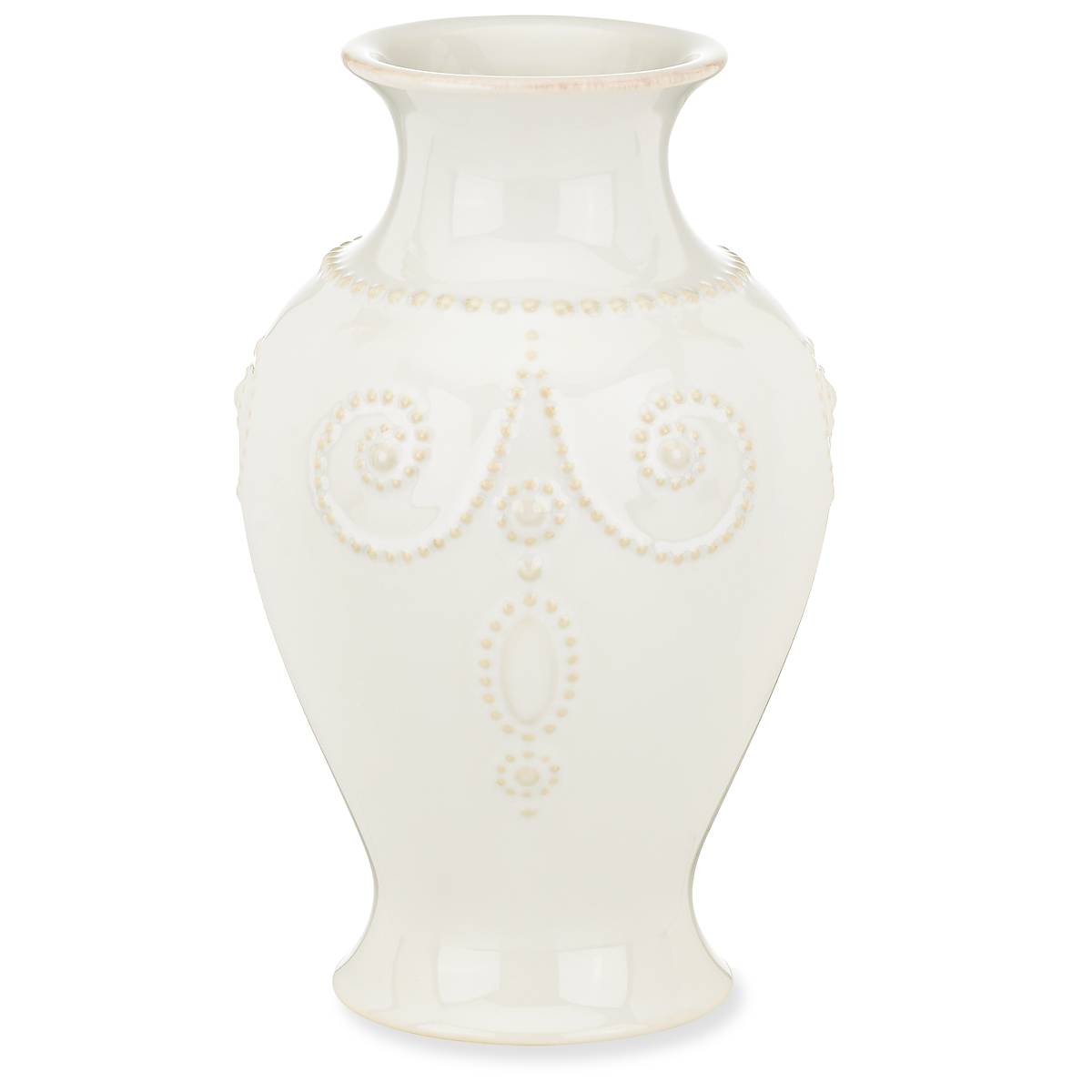 French Perle White Bouquet Vase