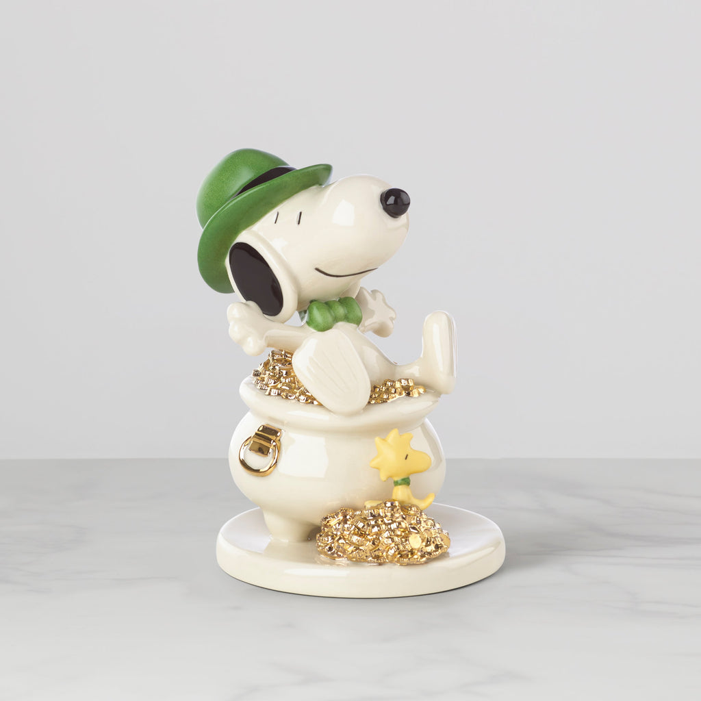 Snoopy Lucky Leprechaun Figurine