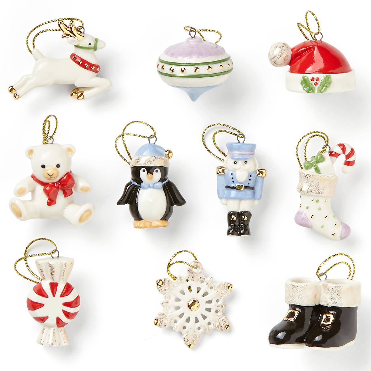 Christmas Memories 10-Piece Mini Ornament Set