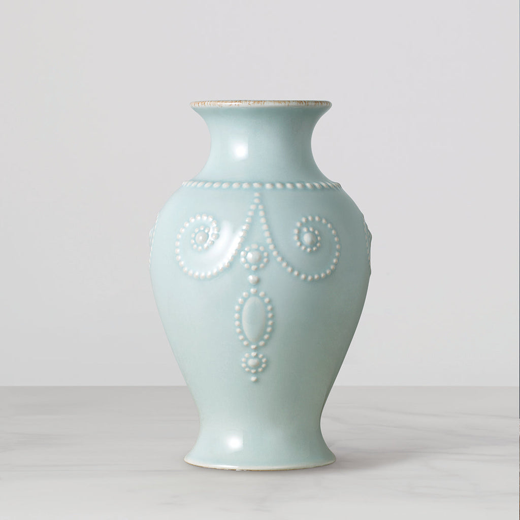 French Perle Ice Blue Bouquet Vase