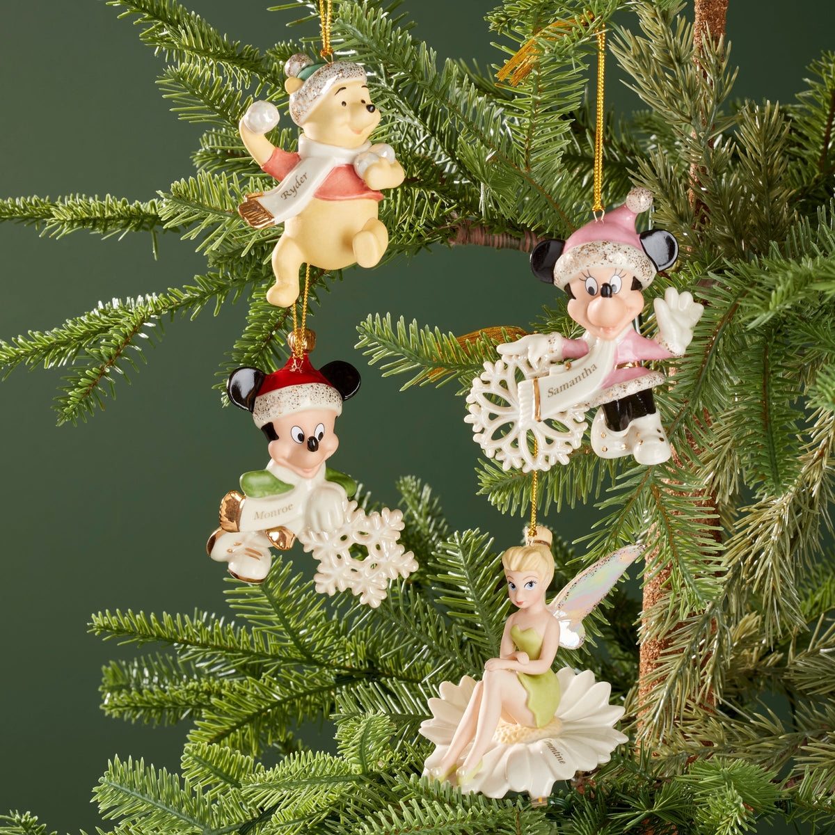 Personalized Mickey Mouse Snowflake Ornament