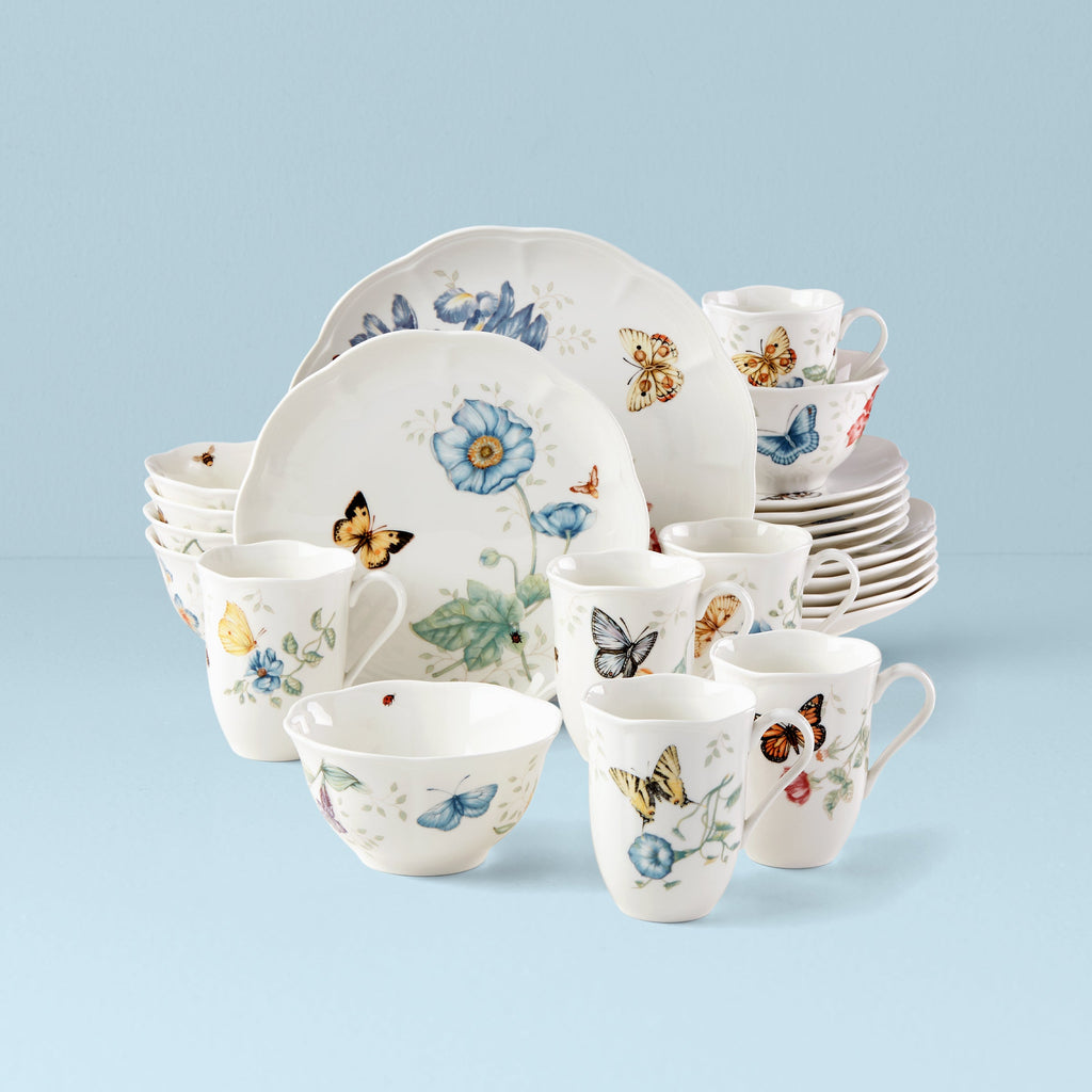 Butterfly Meadow 24-Piece Dinnerware Set