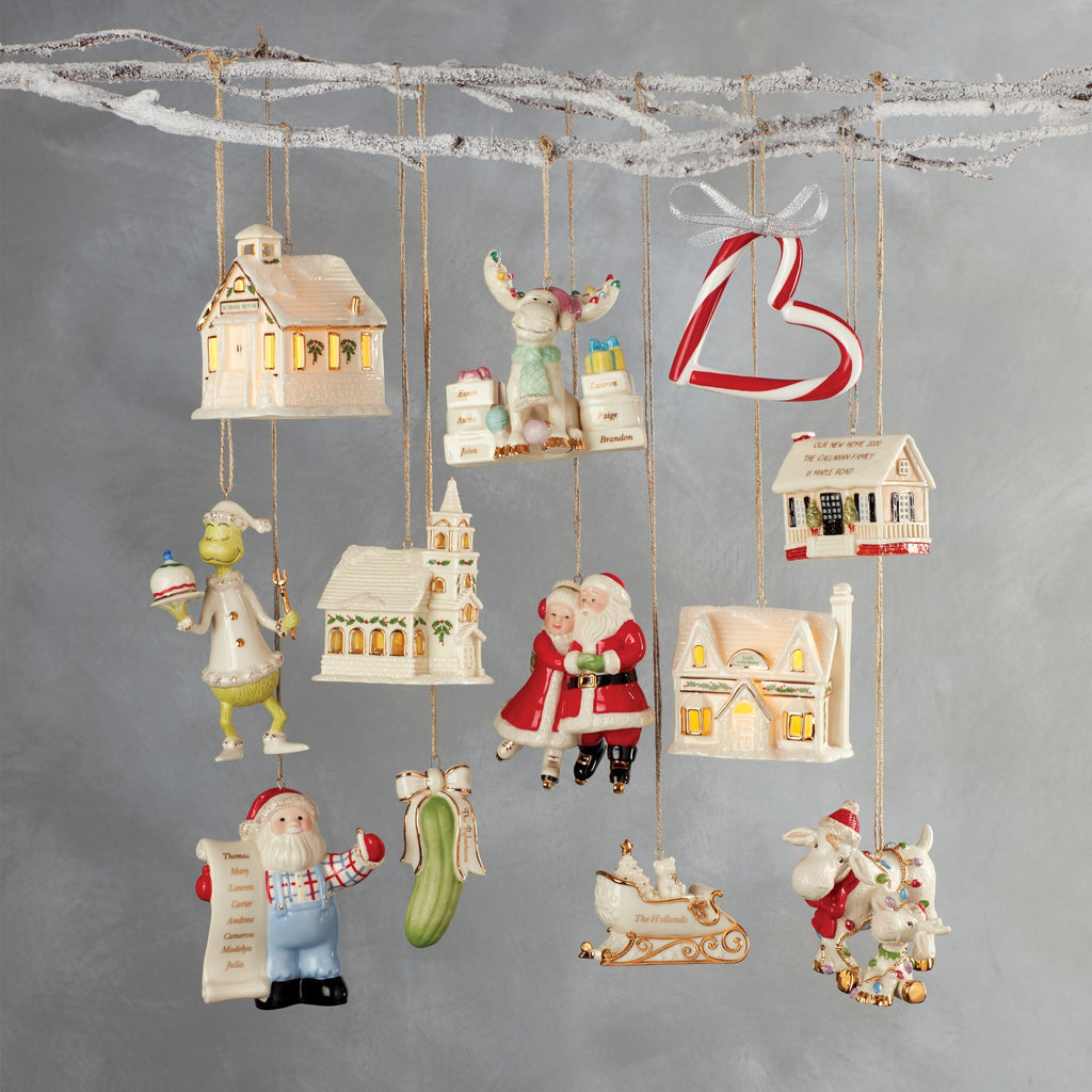 Christmas Village Toy Shop Lit Ornament