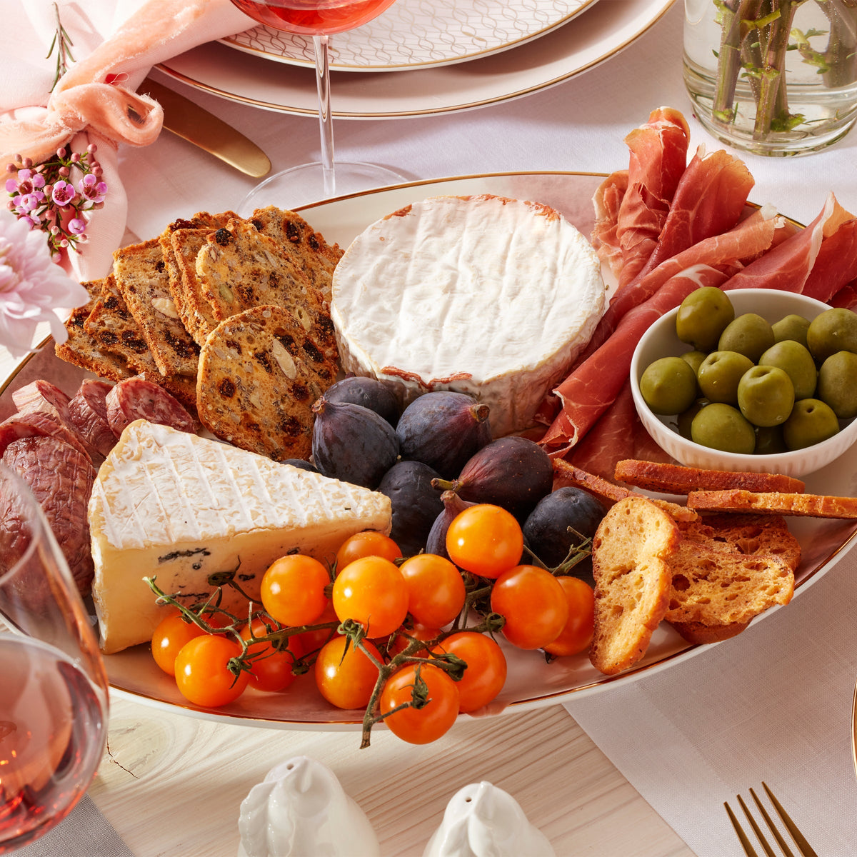 Trianna White Serving Platter