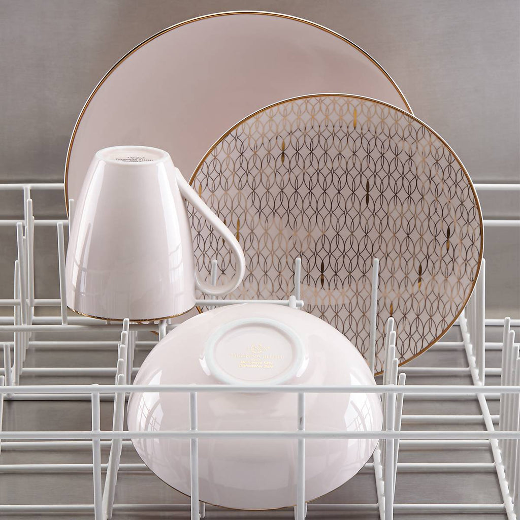 Trianna Blush 12-Piece Dinnerware Set