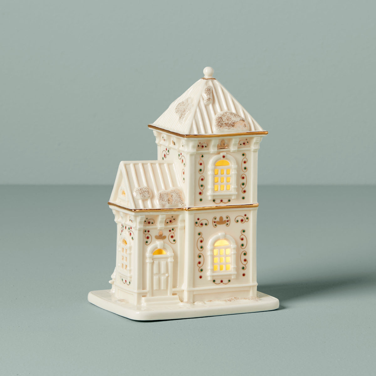 Mistletoe Park Lit Library Figurine
