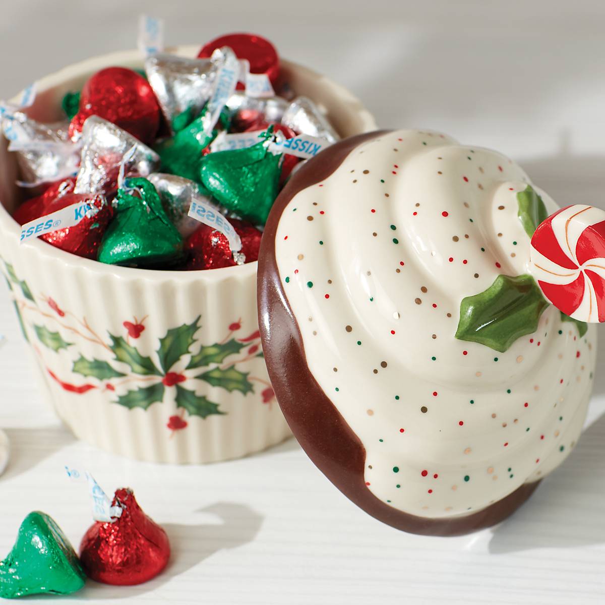 Holiday Bakeshop Cupcake Candy Dish