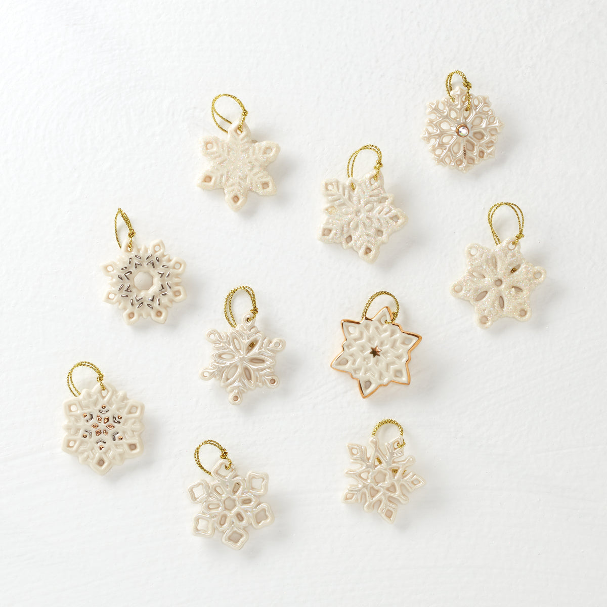 Snowflake 10-Piece Mini Ornament Set