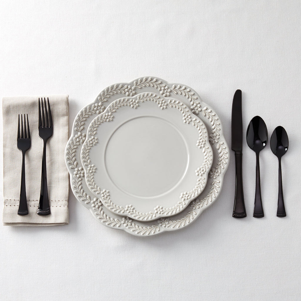 Portola Black Mirror 20-Piece Flatware Set