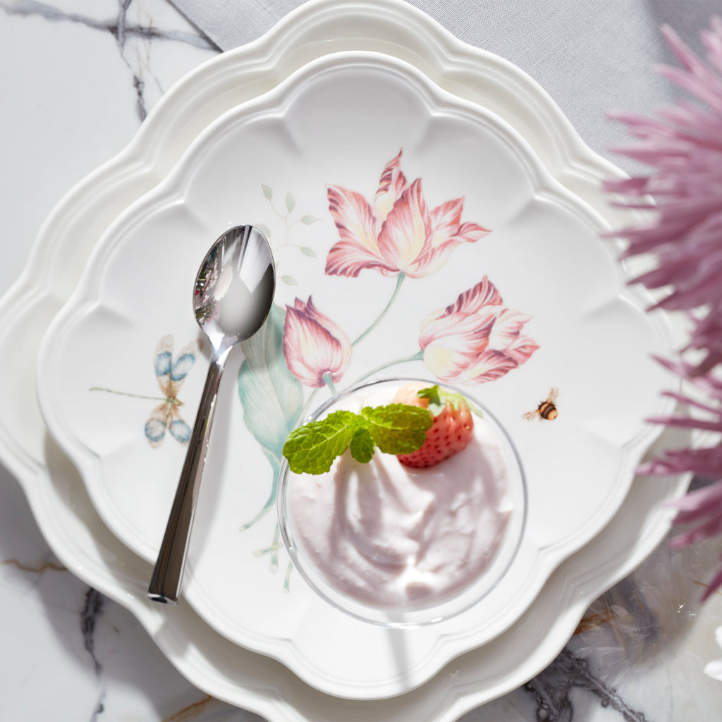 Butterfly Meadow Square Accent Plates, Set of 4