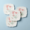 Butterfly Meadow Square Accent Plates, Set of 4