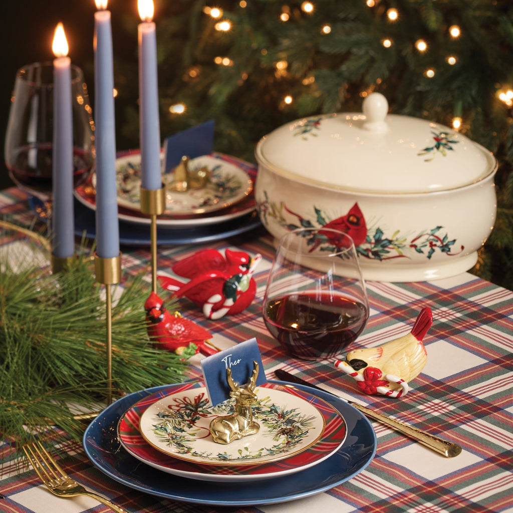 Winter Greetings Salad Plates, Set of 4