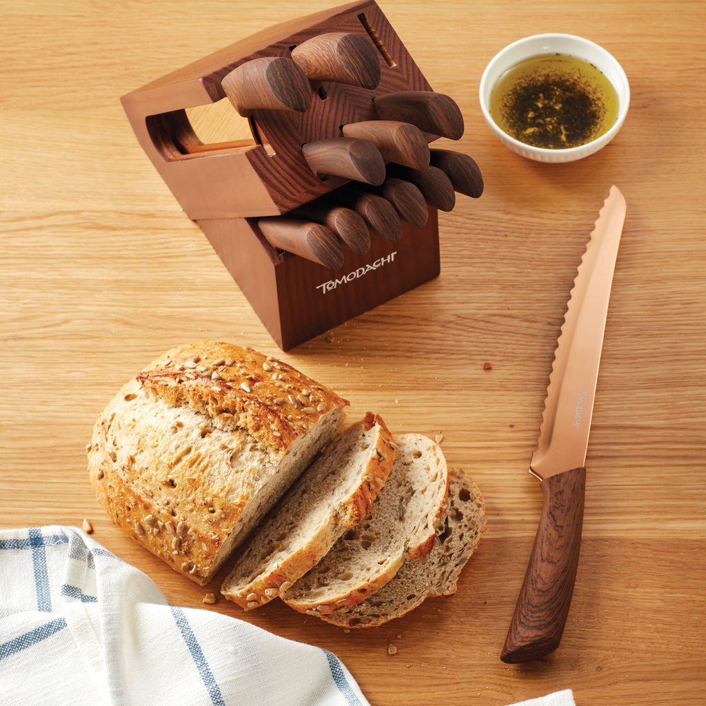 Raintree Copper 13-Piece Cutlery Block Set