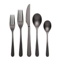 Kenbrook Black Vintage 20-Piece Flatware Set