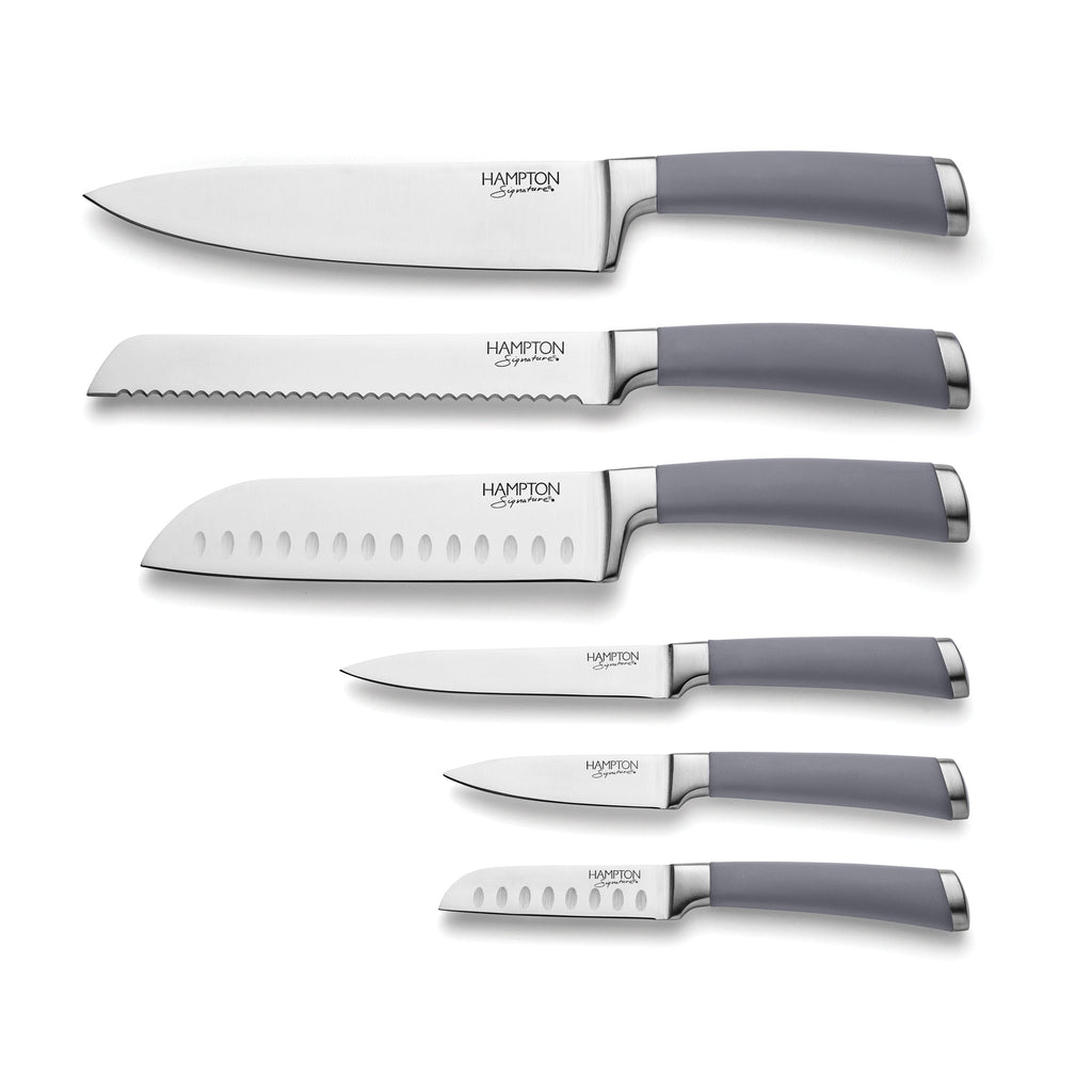 Beton 7-Piece Cutlery Block Set