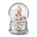 Winter Traditions Santa Silverplate Musical Snow Globe