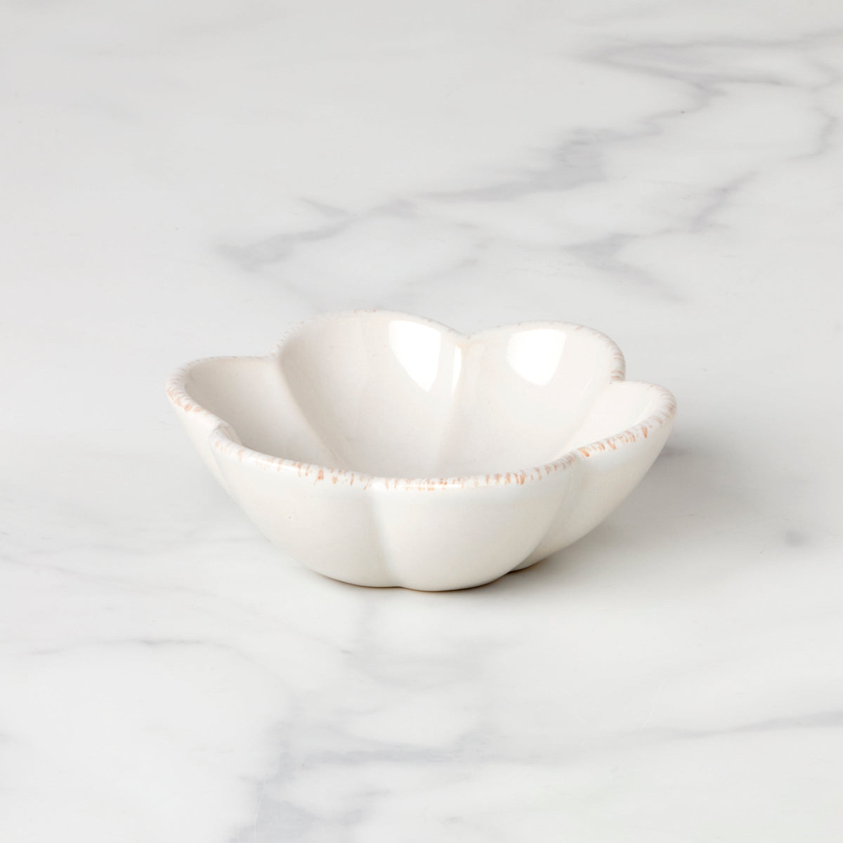 French Perle Scallop White Mini Dish