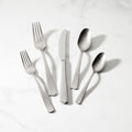 French Perle Scallop Vintage 65-Piece Flatware Set