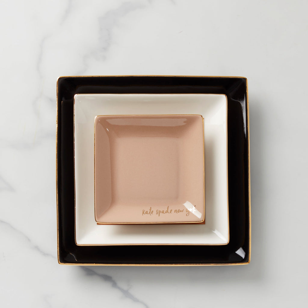 Make It Pop Black 3-Piece Tray Set