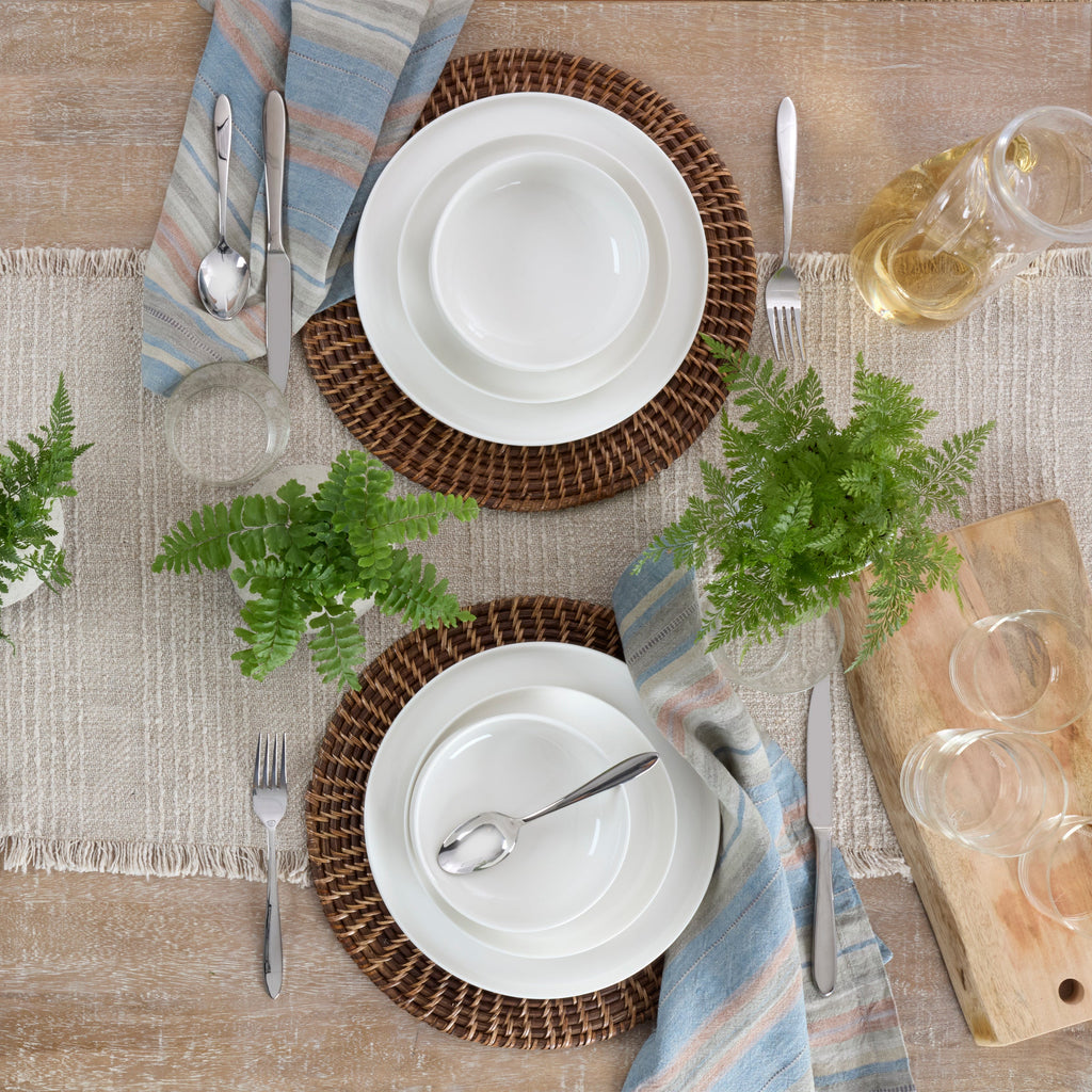 24 Seven White 18-Piece Dinnerware Set