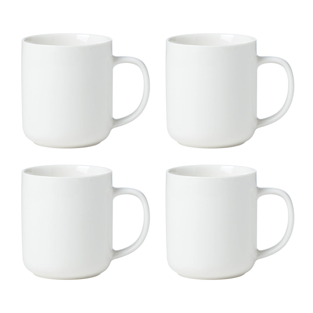 24 Seven White Mugs, Set of 4