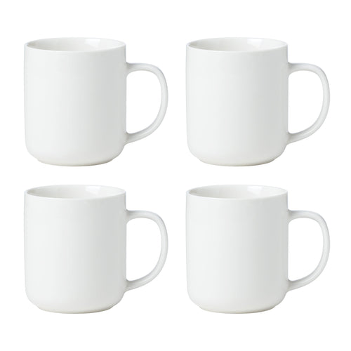 24 Seven White Mugs, Set of 4