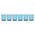 Stackable Blue Tall Glasses, Set of 6