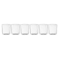 Stackable Clear Tall Glasses, Set of 6