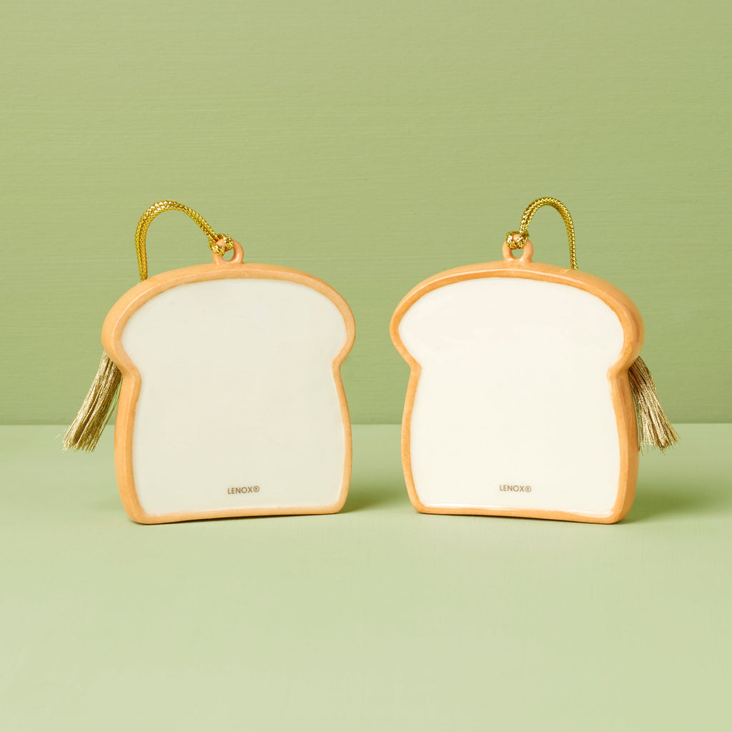 Personalized  2-Piece Peanut Butter & Jam Ornament Set