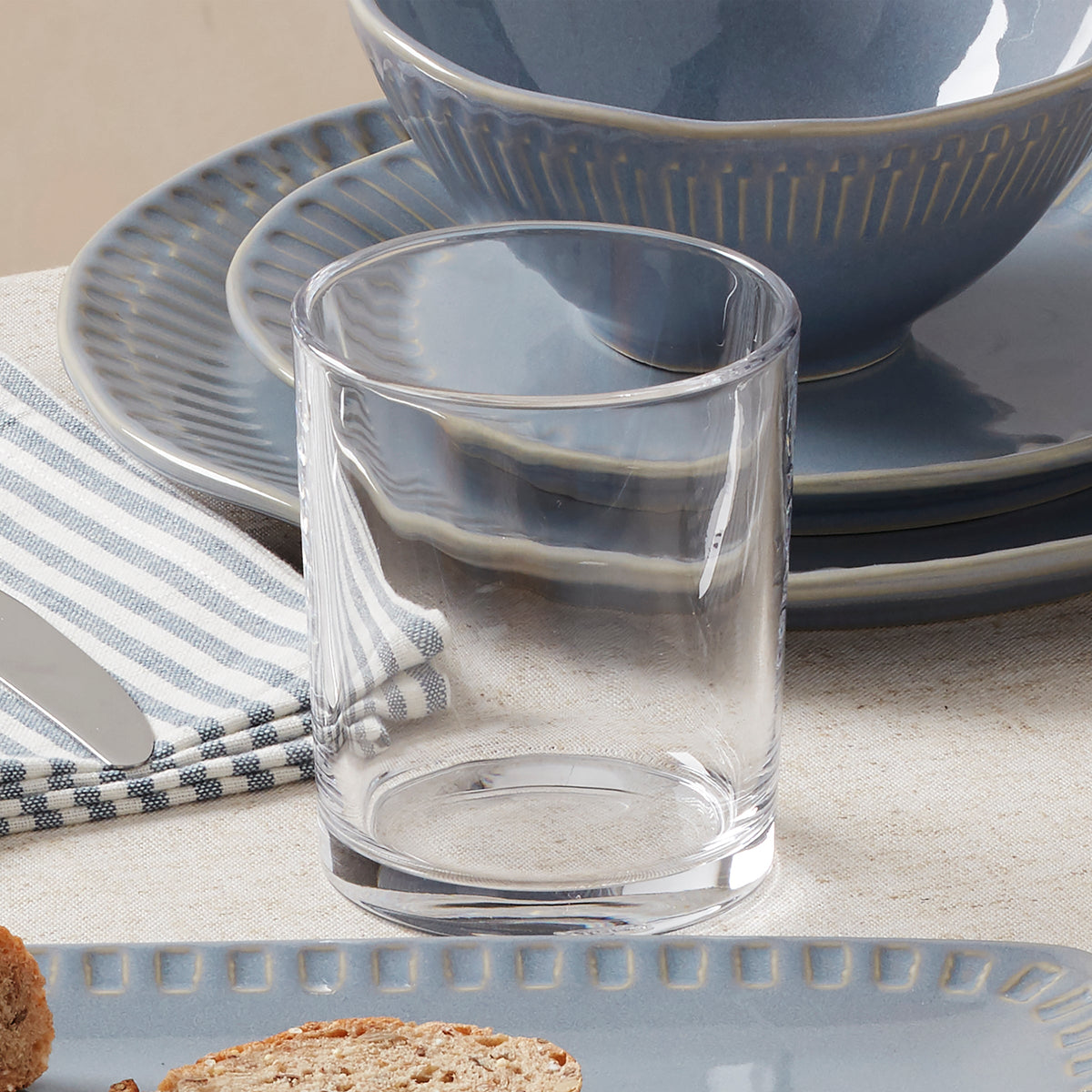 Merry & Bright Stackable Clear Tall Glasses, Set of 6