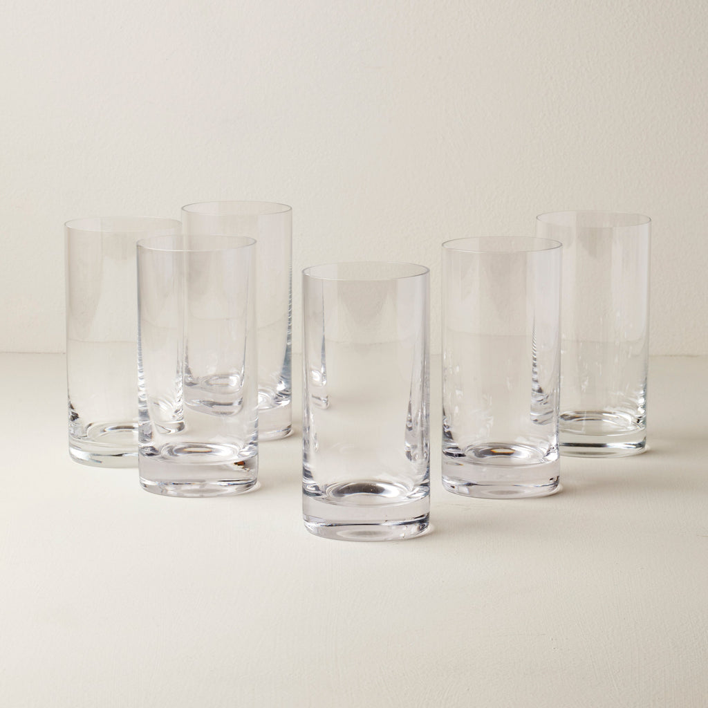 Tuscany Classics Cylinder Highball Glasses, Set of 6