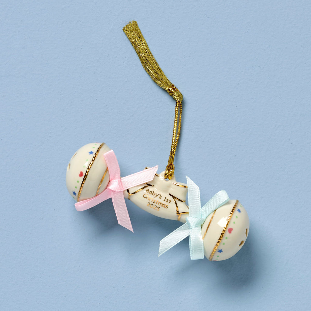 2025 Baby's 1st Christmas Rattle Ornament