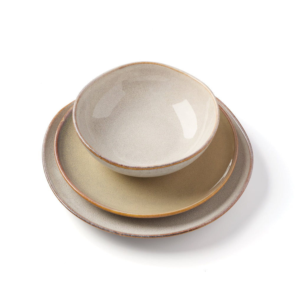 Organic Shades Oatmeal 18-Piece Dinnerware Set