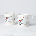 Snoopy Skating Mugs, Set Of 2