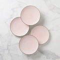 Trianna Blush Coupe Salad Plates, Set of 4