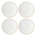 Trianna White Coupe Salad Plates, Set of 4