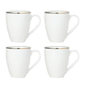 Trianna White Mugs, Set of 4