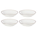 Trianna White Pasta Bowls, Set of 4