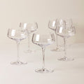 Tuscany Classics Angled Optic Coupe Glasses, Set of 6