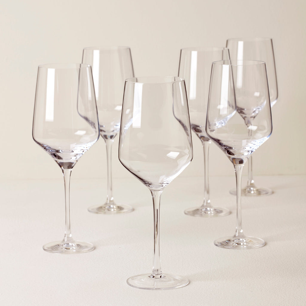 Tuscany Classics Angled Wine Glasses, Set of 6