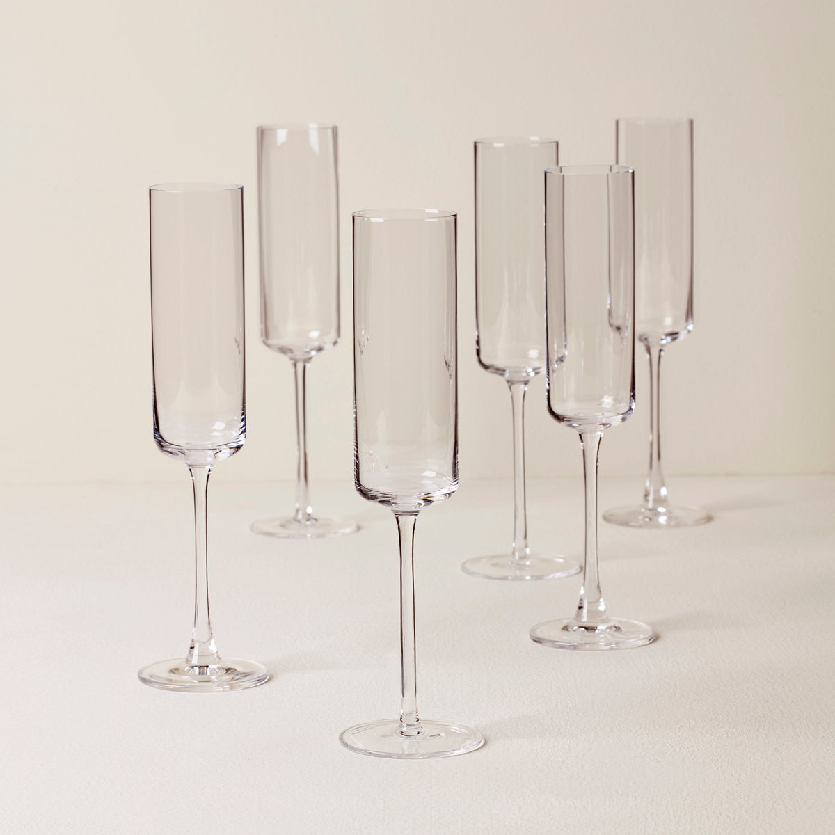 Tuscany Classics Straight Flute Glasses, Set of 6
