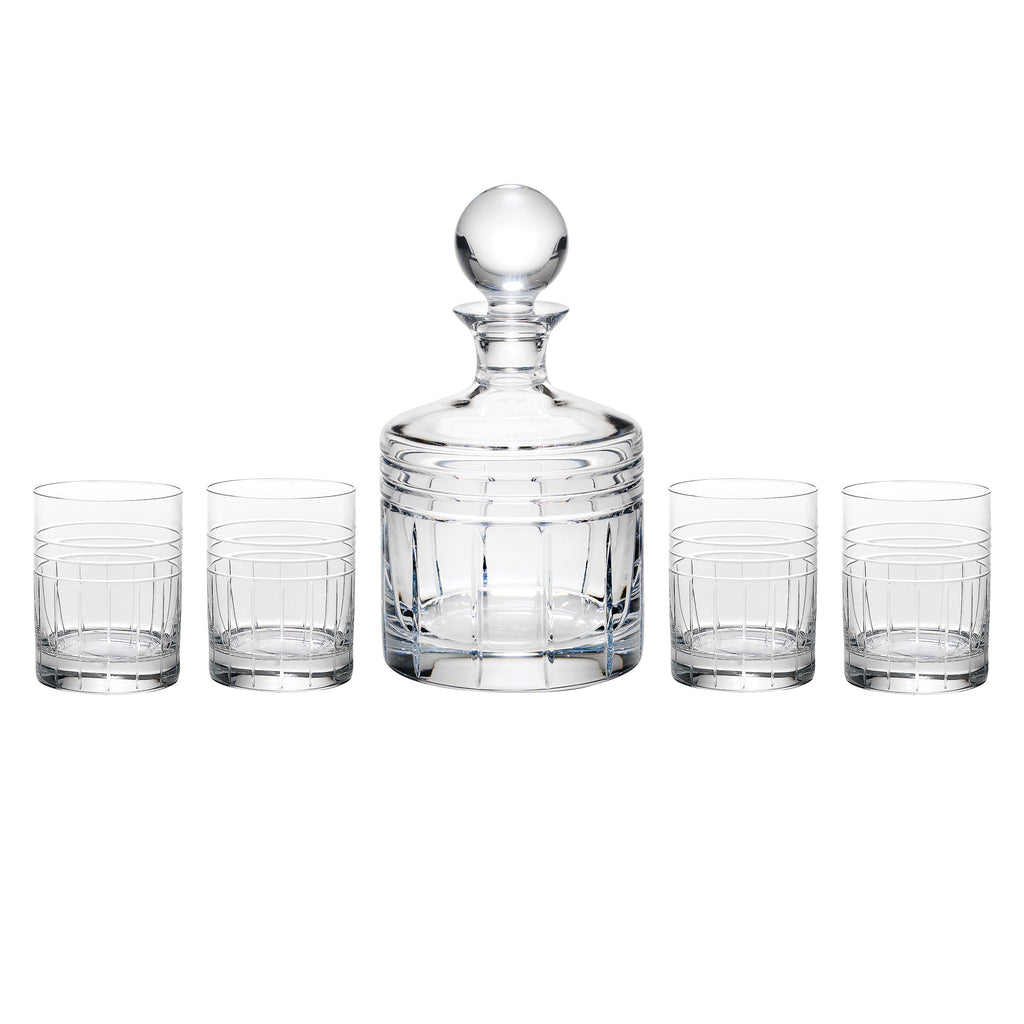 Tempo Crystal 5-Piece Whiskey Set