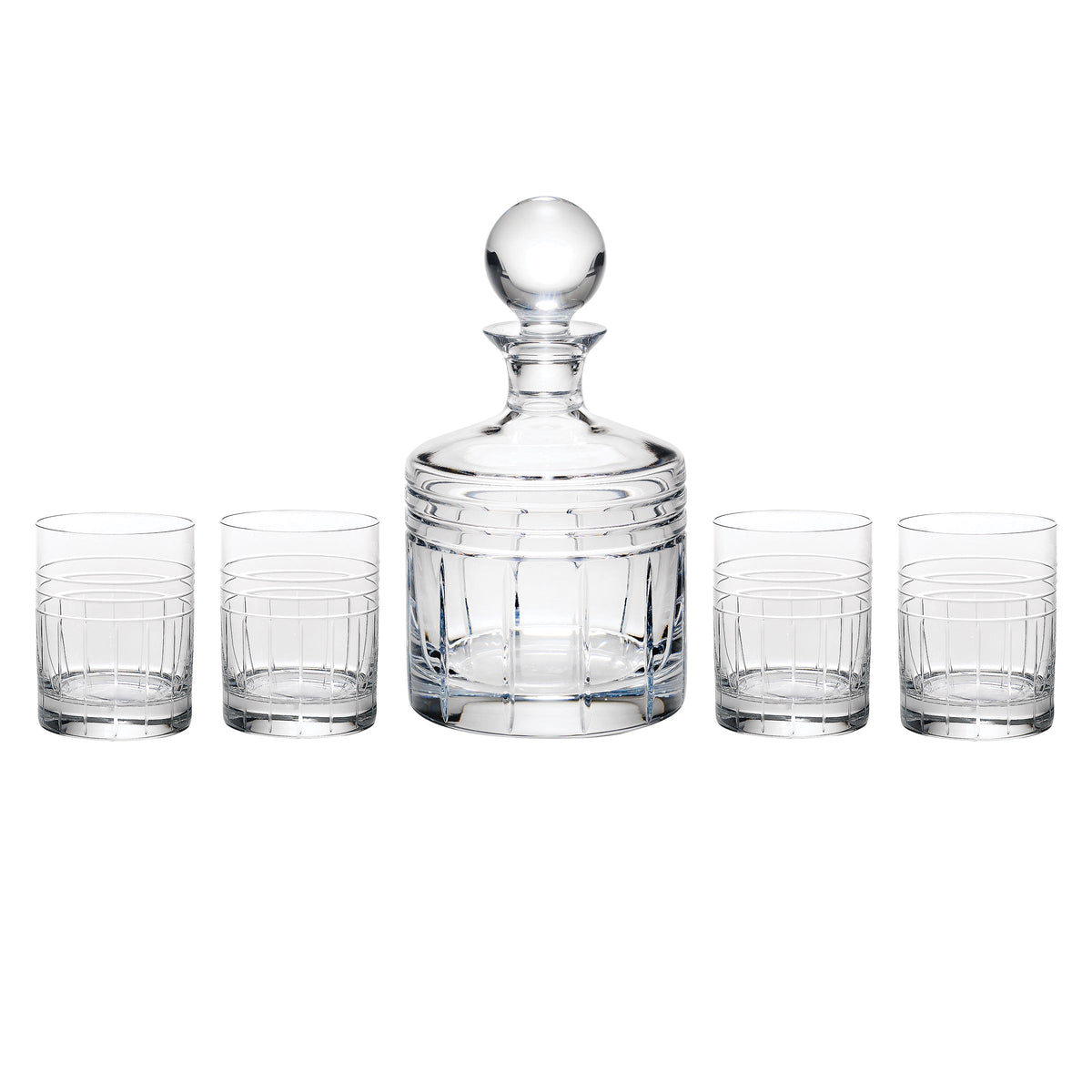 Tempo Crystal 5-Piece Whiskey Set