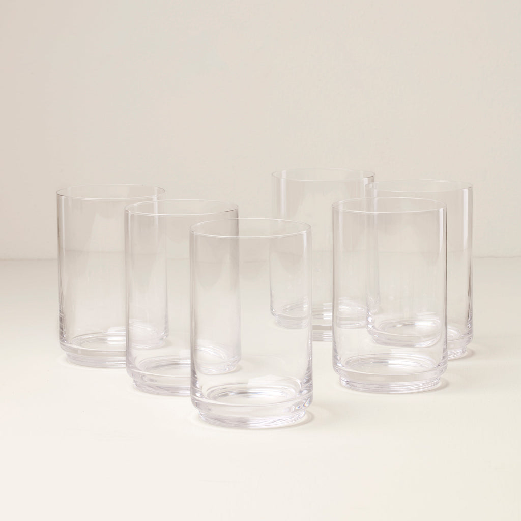 Tuscany Stackable Glass Coolers, Set of 6
